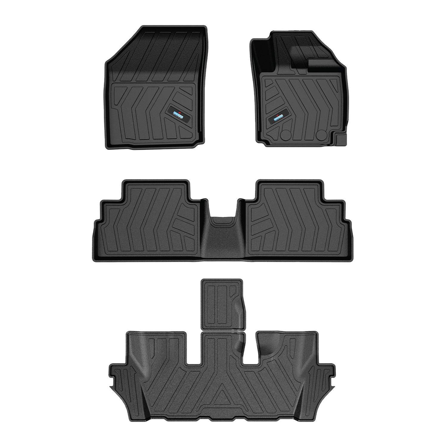 Uno Minda Lifetime 5D Car Mats 4 Piece (3 Row Without Boot) For Maruti Suzuki Xl-6 1st Gen Apr 2022- Onwards  | Anti Slip | All Weather Mats | 100% Waterproof & Washable | Custom Fit UNO -MATS-XL6-22